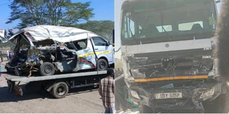 Collage from the accident scene at Kikopey, Gilgil.